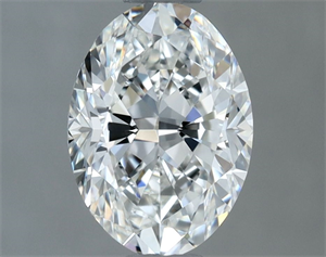 Picture of Natural Diamond 0.80 Carats, Oval with  Cut, G Color, VVS1 Clarity and Certified by GIA