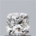 Natural Diamond 0.61 Carats, Cushion with  Cut, H Color, VVS2 Clarity and Certified by GIA