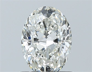 Picture of Natural Diamond 0.91 Carats, Oval with  Cut, H Color, SI1 Clarity and Certified by GIA