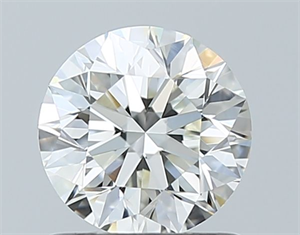 Picture of Natural Diamond 0.90 Carats, Round with Excellent Cut, J Color, VS1 Clarity and Certified by GIA