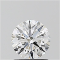 Lab Grown Diamond 1.03 Carats, Round with Ideal Cut, D Color, VVS2 Clarity and Certified by IGI