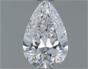 Natural Diamond 0.55 Carats, Pear with  Cut, D Color, IF Clarity and Certified by GIA
