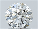 Natural Diamond 0.90 Carats, Round with Excellent Cut, I Color, VVS2 Clarity and Certified by GIA