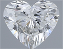 Natural Diamond 0.50 Carats, Heart with  Cut, G Color, IF Clarity and Certified by IGI