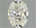 Natural Diamond 0.70 Carats, Oval with  Cut, I Color, VVS1 Clarity and Certified by GIA