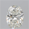 Natural Diamond 1.31 Carats, Oval with  Cut, J Color, SI1 Clarity and Certified by GIA