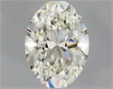 Natural Diamond 0.90 Carats, Oval with  Cut, K Color, VVS2 Clarity and Certified by GIA