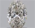 Natural Diamond 0.72 Carats, Oval with  Cut, I Color, VS1 Clarity and Certified by GIA