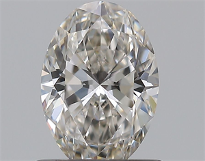 Picture of Natural Diamond 0.72 Carats, Oval with  Cut, I Color, VS1 Clarity and Certified by GIA