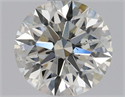 Natural Diamond 0.81 Carats, Round with Excellent Cut, J Color, SI1 Clarity and Certified by GIA