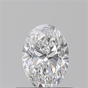 Picture of Natural Diamond 0.53 Carats, Oval with  Cut, D Color, VVS2 Clarity and Certified by GIA