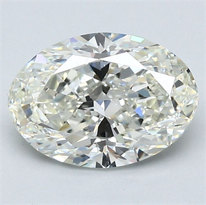 Picture of Natural Diamond 1.70 Carats, Oval with  Cut, J Color, VVS2 Clarity and Certified by GIA