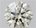 Natural Diamond 1.31 Carats, Round with Excellent Cut, K Color, VS2 Clarity and Certified by IGI