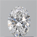 Diamante Natural 0.50 quilates, Ovalado , Color D, claridad VVS2 y certificado GIA
