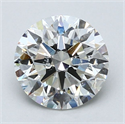 Diamante Natural 2.06 quilates, Redondo , Color H, claridad SI2 y certificado GIA
