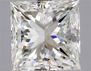 Foto Diamante Natural 3.01 quilates, Princesa , Color I, claridad VVS2 y certificado GIA de