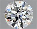 Natural Diamond 0.85 Carats, Round with Excellent Cut, H Color, VVS1 Clarity and Certified by GIA