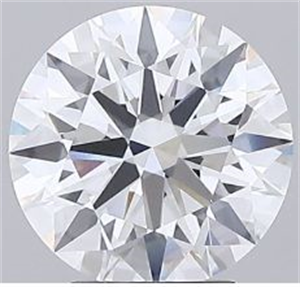 Picture of Lab Grown Diamond 3.07 Carats, Round with Excellent Cut, E Color, VVS2 Clarity and Certified by GIA