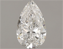 Natural Diamond 0.50 Carats, Pear with  Cut, D Color, VVS1 Clarity and Certified by GIA