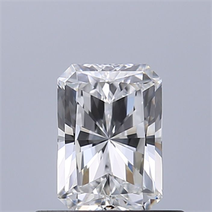 Picture of Natural Diamond 0.54 Carats, Radiant with  Cut, E Color, VVS1 Clarity and Certified by GIA