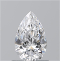 Natural Diamond 0.75 Carats, Pear with  Cut, D Color, VS2 Clarity and Certified by GIA