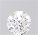 Lab Grown Diamond 1.01 Carats, Round with Excellent Cut, D Color, VVS2 Clarity and Certified by IGI