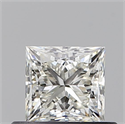 Natural Diamond 0.50 Carats, Princess with  Cut, I Color, VS2 Clarity and Certified by GIA