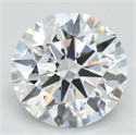 Lab Grown Diamond 3.29 Carats, Round with Excellent Cut, D Color, VVS1 Clarity and Certified by GIA