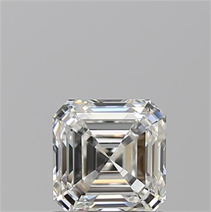 Picture of Natural Diamond 0.86 Carats, Asscher with  Cut, H Color, IF Clarity and Certified by GIA