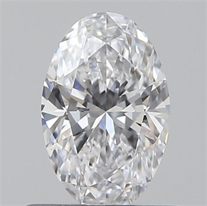 Picture of Natural Diamond 0.51 Carats, Oval with  Cut, D Color, SI1 Clarity and Certified by GIA