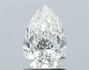 Picture of Natural Diamond 1.00 Carats, Pear with  Cut, G Color, VS2 Clarity and Certified by GIA