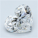 Natural Diamond 3.02 Carats, Heart with  Cut, D Color, SI1 Clarity and Certified by GIA