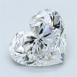 Picture of Natural Diamond 3.02 Carats, Heart with  Cut, D Color, SI1 Clarity and Certified by GIA