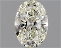 Natural Diamond 1.00 Carats, Oval with  Cut, J Color, SI2 Clarity and Certified by GIA