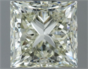 Natural Diamond 1.50 Carats, Princess with  Cut, L Color, VS2 Clarity and Certified by IGI