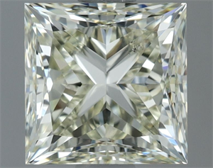 Picture of Natural Diamond 1.50 Carats, Princess with  Cut, L Color, VS2 Clarity and Certified by IGI