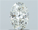 Natural Diamond 0.80 Carats, Oval with  Cut, I Color, VS2 Clarity and Certified by GIA