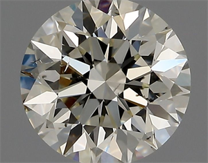 Picture of Natural Diamond 0.90 Carats, Round with Excellent Cut, K Color, SI1 Clarity and Certified by IGI