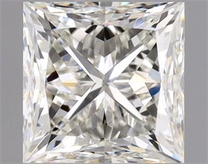 Picture of Natural Diamond 1.01 Carats, Princess with  Cut, I Color, VVS1 Clarity and Certified by GIA