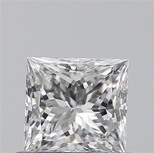 Picture of Natural Diamond 0.50 Carats, Princess with  Cut, E Color, VS2 Clarity and Certified by GIA