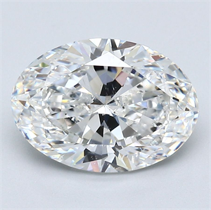 Picture of Natural Diamond 3.01 Carats, Oval with  Cut, E Color, SI1 Clarity and Certified by GIA