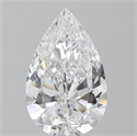 Natural Diamond 5.02 Carats, Pear with  Cut, D Color, FL Clarity and Certified by GIA