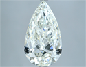 Natural Diamond 4.06 Carats, Pear with  Cut, I Color, SI2 Clarity and Certified by IGI