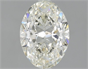 Natural Diamond 1.70 Carats, Oval with  Cut, J Color, SI1 Clarity and Certified by IGI