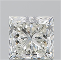 Natural Diamond 1.01 Carats, Princess with  Cut, J Color, VVS1 Clarity and Certified by GIA