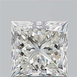 Picture of Natural Diamond 1.01 Carats, Princess with  Cut, J Color, VVS1 Clarity and Certified by GIA