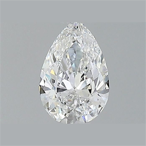 Picture of Natural Diamond 0.54 Carats, Pear with  Cut, F Color, VVS1 Clarity and Certified by GIA