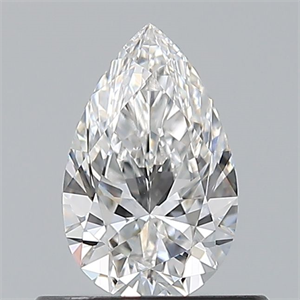 Picture of Natural Diamond 0.52 Carats, Pear with  Cut, F Color, VS1 Clarity and Certified by GIA