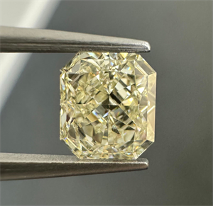 Picture of Natural Diamond 1.02 Carats, Radiant with  Cut, N Color, VVS1 Clarity and Certified by GIA
