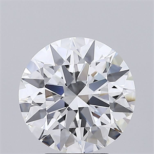 Picture of Lab Grown Diamond 3.55 Carats, Round with Ideal Cut, E Color, VVS1 Clarity and Certified by IGI